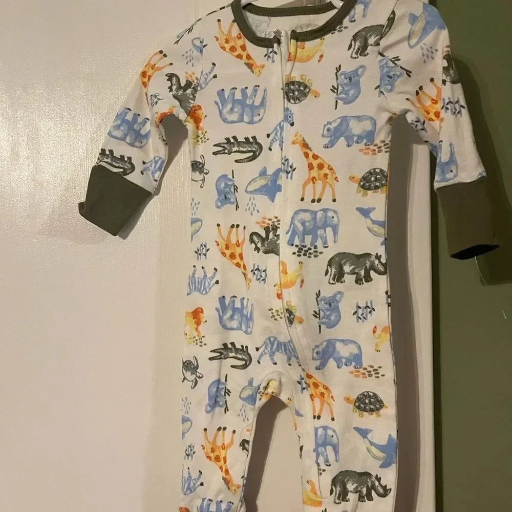 Kids Headquarters Kids' 2-pack Cotton Sleepers, Safari